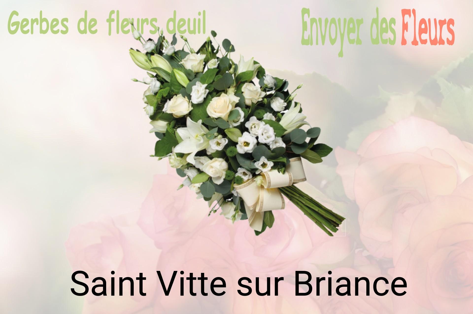 Gerbe de fleurs de deuil livrée à Saint-Vitte-sur-Briance